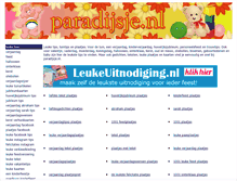 Tablet Screenshot of paradijsje.nl